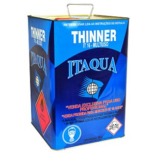 Lata de Thinner IT16 de Limpeza e Multiuso Itaquá 18 litros