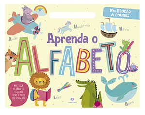 Livro Blocão de colorir Aprenda o alfabeto