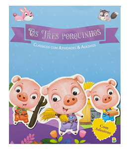 Clássicos com Atividades & Adesivos – Três Porquinhos