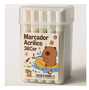 Marcador Acrílico 36 cores
