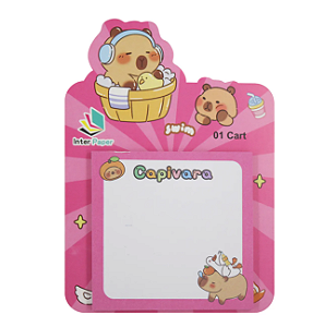 Bloco de Anotação Autoadesivo Capivara - SORTIDO