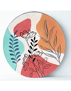 Quadro redondo - Orgânico  por Débora Artes