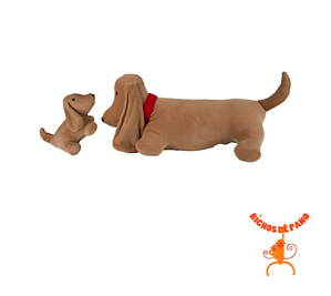 Bassê Fifi grávida com 1 filhote