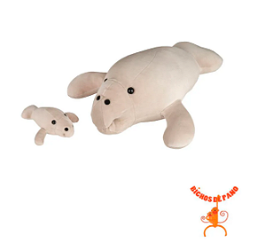 Peixe Boi Babi grávida com 1 filhote