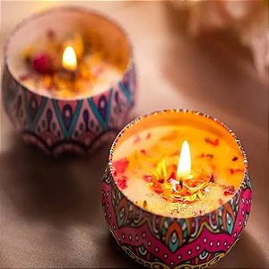 Vela Aromática Premium Mandala 60g com Essência Exclusiva