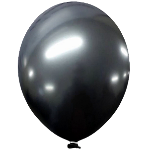 Balão Bexiga Redondo Látex Tamanho 5 Cromado Alumínio 25un
