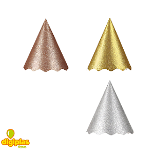 Chapéu de Papel Metalizado C/8 un