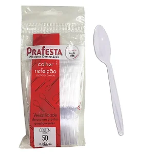 Kit de Talheres Descartáveis Leves 50un