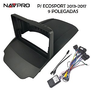 FOR FORD ECOSPORT 2013 A 2017 Moldura/Fascia e cabos de conexão para instalaç?
