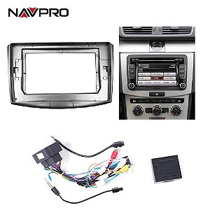 VW PASSAT 2007-2014  CC Moldura e cabos de conexão para instalação de central