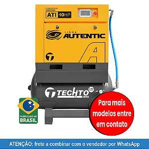 Compressor de Parafuso 10 hp 10bar – 220V - Techto Autentic ATi 10HP - RCH