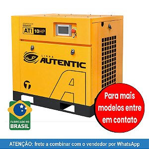 Compressor de Parafuso 10 hp 10bar – 220V - Techto Autentic ATi 10HP