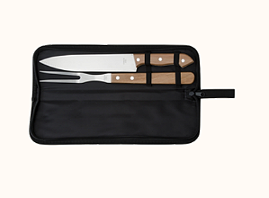 KIT CHURRASCO 2 PEÇAS COM ESTOJO, CONTÉM FACA E GARFO