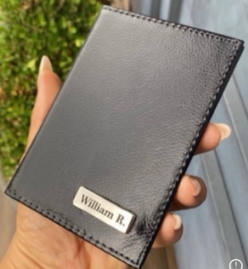 PORTA DOCUMENTO EM COURO COM SLOT'S PARA CARTÕES