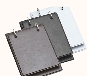 CADERNO GRANDE COM PINTURA METALIZADA E WIRE