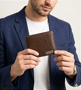 Carteira Masculina em Couro com Personalização