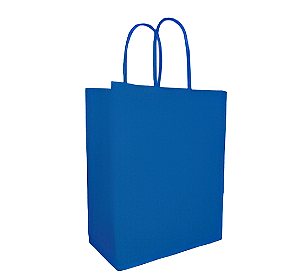 Sacola Kraft 13,5X8X16CM com 1 unidade - Azul