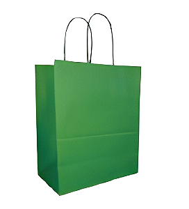 Sacola Kraft 13,5X8X16CM com 1 unidade - Verde