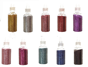 Tubo Glitter para Balão 30g com 1 unidade - Cores - Azul