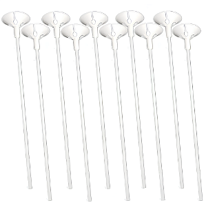Vareta para Balão 30cm com 10 unidades - Branco