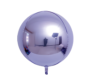 Balão Metalizado Bola 22 polegadas 3D com 1 unidade Lilás