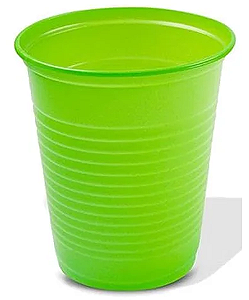 Copo Plástico 200ml com 50 unidades - Cores - Verde Claro