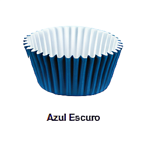 Forminha de Papel n°5  2,0X3,0cm com 100 unidades  - Azul Escuro