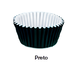 Forminha de Papel n°5  2,0X3,0cm com 100 unidades  - Preto