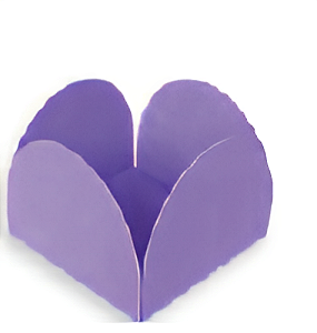 Forminhas para Doces 4 Petalas 7X7cm com 50 unidades - Lilás