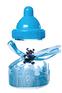 Mamadeira Decorada 9X4cm com 12 unidades - Azul