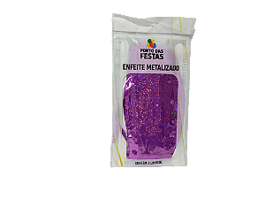 Cortina Metalizada Ponto Holografica 1x2 metros c/ 1 unidade - Pink