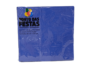 Guardanapo de Papel Dupla Camada 33x33cm c/ 1 unid. - Azul