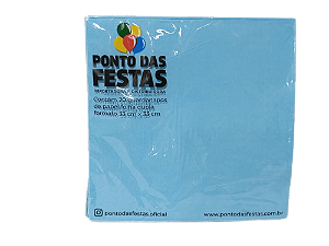 Guardanapo de Papel Dupla Camada 33x33cm c/ 1 unid. - Azul Claro