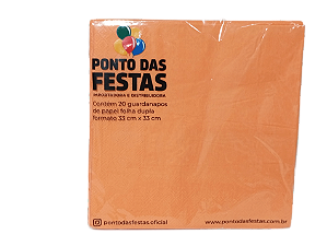Guardanapo de Papel Dupla Camada 33x33cm c/ 1 unid. - Laranja