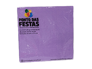 Guardanapo de Papel Dupla Camada 33x33cm c/ 1 unid. - Lilás