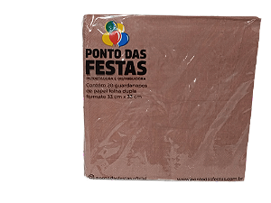 Guardanapo de Papel Dupla Camada 33x33cm c/ 1 unid. - Marrom