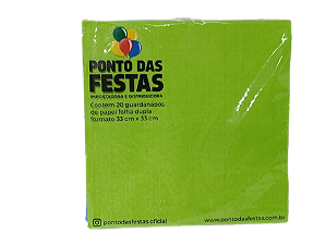 Guardanapo de Papel Dupla Camada 33x33cm c/ 1 unid. - Verde
