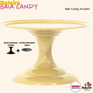Boleira Gaia Candy Color 220X135 - Amarelo