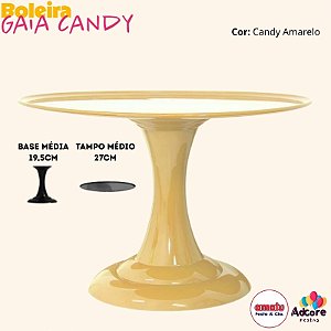 Boleira Gaia Candy Color 270X195 - Amarelo