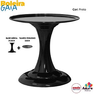 Boleira Gaia Tradicional 220X195 - Preto