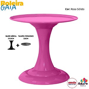 Boleira Gaia Tradicional 220X195 - Rosa