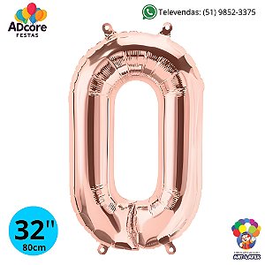 Balão Metálico Número Art-Latex 32" - Art-Latex - Rose Gold - 0