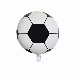 Balão Metalizado Bola de Futebol  c/ 1 unid. - 18