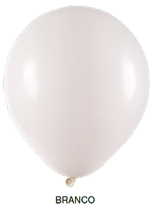 Balão Liso Art-Latex - Branco - 12
