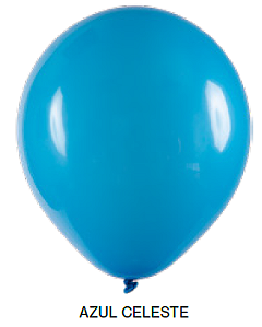 Balão Liso Art-Latex - Azul Celeste - 12