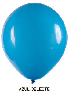 Balão Liso Art-Latex - Azul Celeste - 5