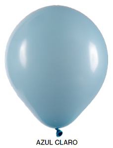 Balão Liso Art-Latex - Azul Claro - 16