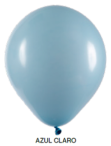 Balão Liso Art-Latex - Azul Claro - 24