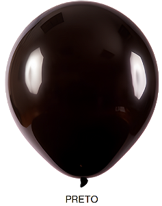Balão Liso Art-Latex - Preto - 5