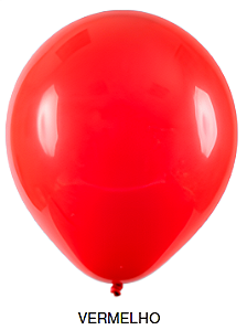 Balão Liso Art-Latex - Vermelho - 16